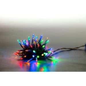 Řetěz světelný 100 LED 5 m - barevná - transparent kabel