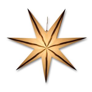  Svítící hvězda - zlaté proužky - 18000329