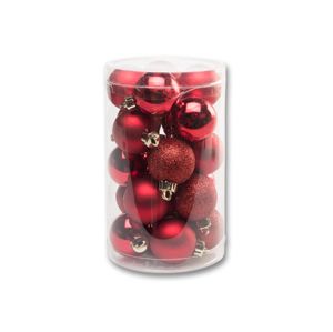 Marimex Vánoční koule 4 cm - červená - 18000401