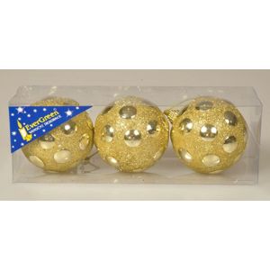 Marimex Vánoční koule se zrcátky 8 cm - zlatá - 18000252